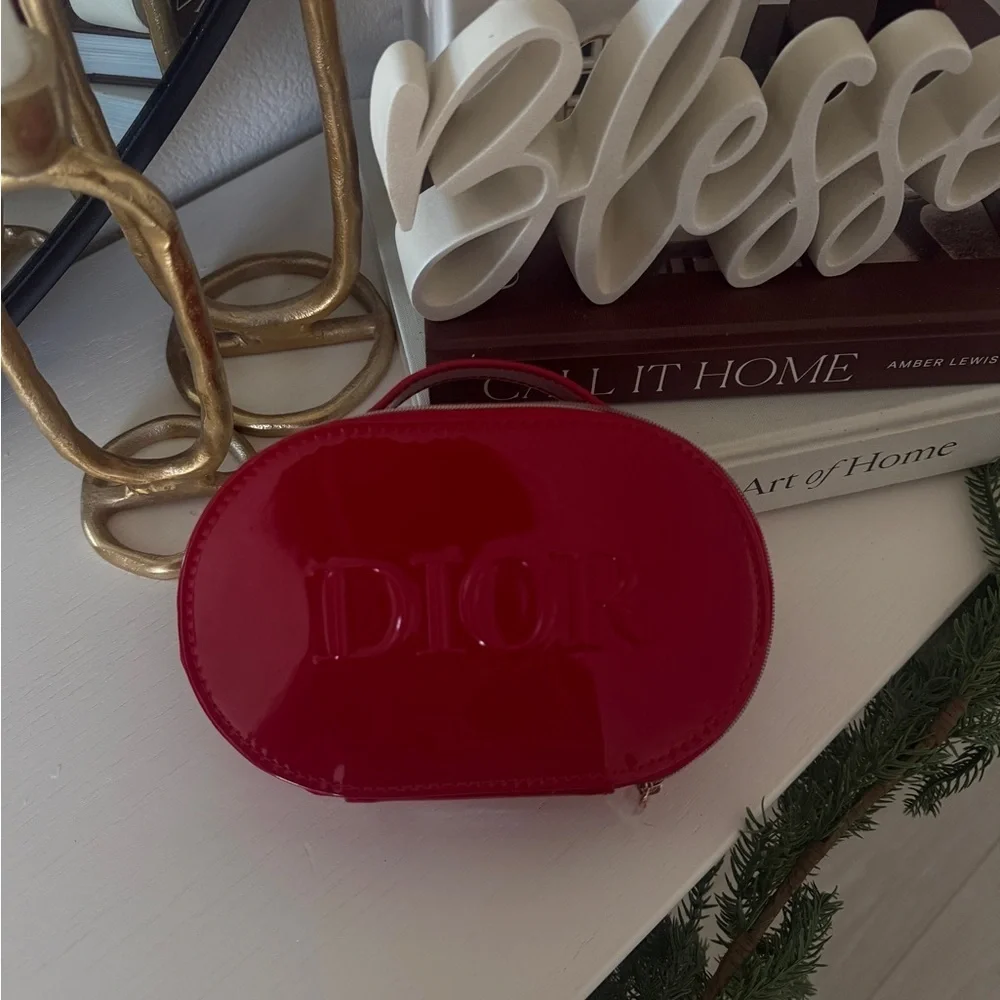 Dior Glossy Red Cosmetic Case
